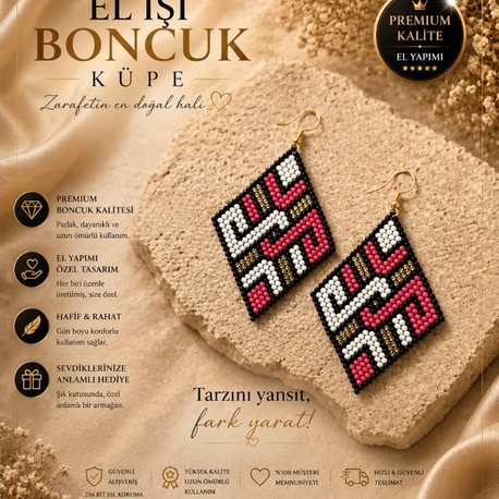 Hint el yapımı küpe 