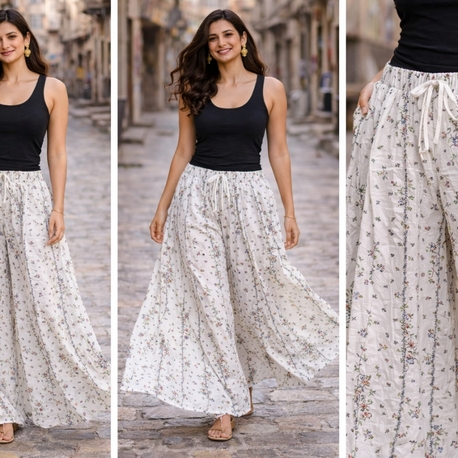 Etnik etekli pantalon