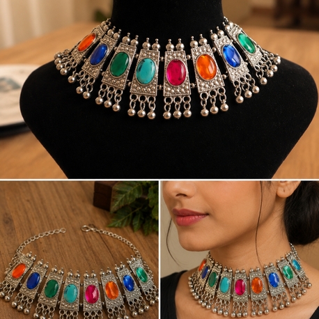 Bohem choker kolye