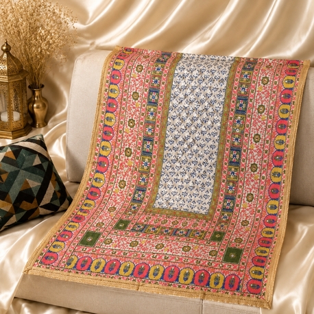 Ayna ve taş detaylı dupatta 