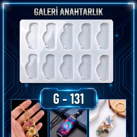 GALERİ ANAHTARLIK SİLİKON KALIBI G-131