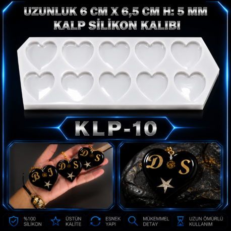 Kalp Pinli Magnet Kalıbı