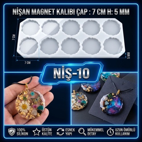 NİŞAN MAGNET SİLİKON KALIBI