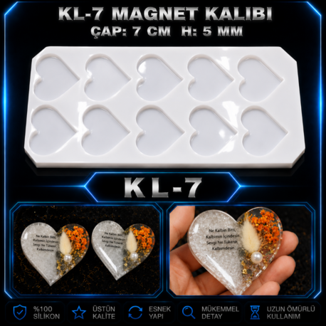 MAGNET KL7 SİLİKON KALIBI