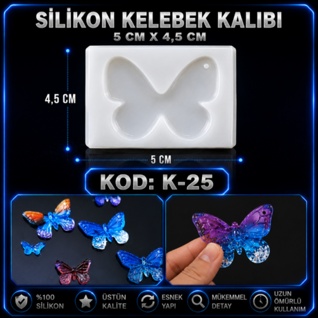 KELEBEK SİLİKON KALIP K-25 
