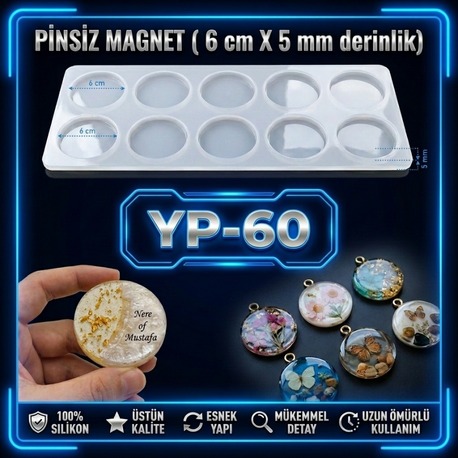 YUVARLAK ANAHTARLIK YT 60 MAGNET KALIBI