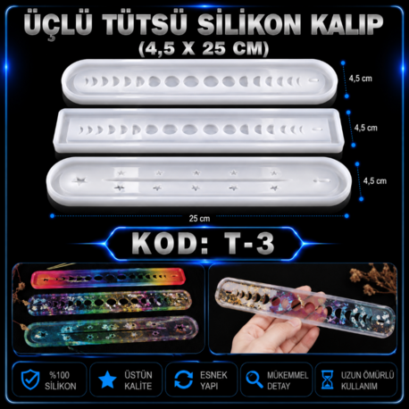 T-3 TÜTSÜ SİLİKON KALIP