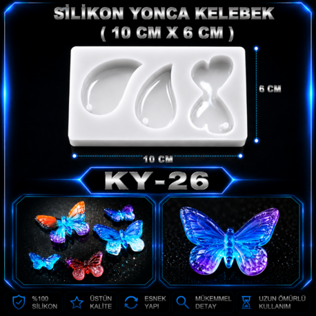 KY-26 KELEBEK SİLİKON KALIBI 