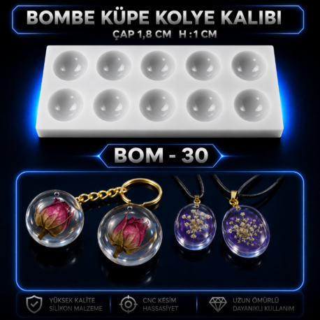BOMBELİ KÜPE KOLYE KOLYE KALIBI BOM-30