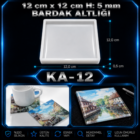 BARDAK ALTLIĞI SİLİKON KALIP KA-12