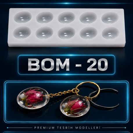 BOMBELİ UZUN SİLİKON KALIBI BOM-20