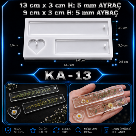 KİTAP AYRAÇ SİLİKON KALIP KA-13