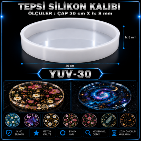 TEPSİ SİLİKON KALIBI YUV-30