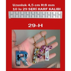 H HARF 10 LU SERİ SİLİKON KALIBI