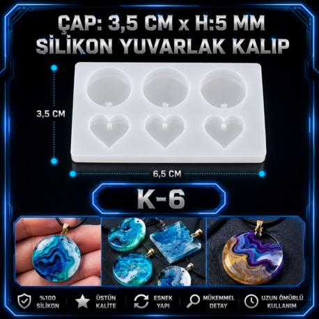  KOLYE SİLİKON KALIBI K-6