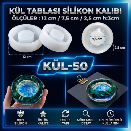 KÜL TABLASI SİLİKON KALIBI KÜL-50