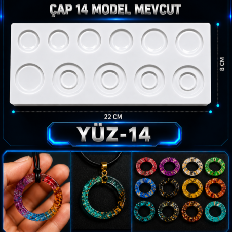 YÜZ-14 YÜZÜK SİLİKON KALIBI