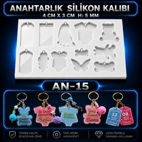Anahtarlık Silikon Kalıbı