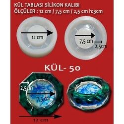KÜL TABLASI SİLİKON KALIBI KÜL-50