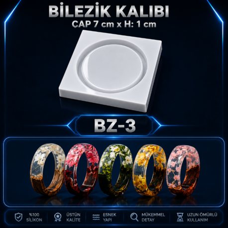 BİLEZİK SİLİKON KALIBI BZ-3