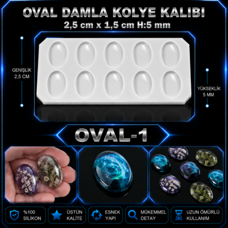 OVAL KOLYE KALIBI 