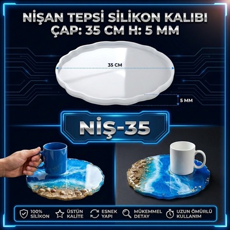 NİŞAN TEPSİ SİLİKON KALIBI 