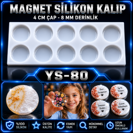 YUVARLAK ANAHTARLIK SİLİKON KALIBI 