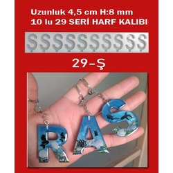 Ş HARF 10 LU SERİ SİLİKON KALIBI