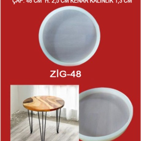 Büyük Sehpa Silikon Kalıbı 48 cm