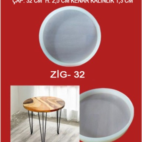 Küçük Silikon Sehpa Kalıbı 32 cm