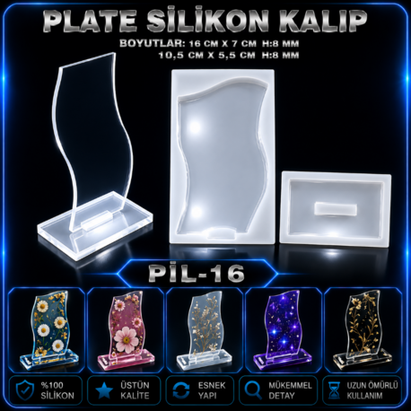 Plaket Silikon Kalıbı PİL 16
