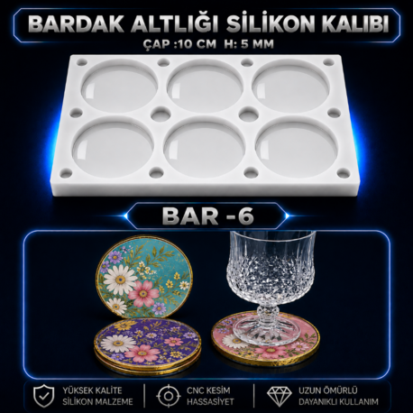 Bardak Altlığı Silikon Kalıbı