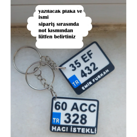 Motorsiklet Kişiye Özel Isimli Motor Plakalik Anahtarlık - Hediyelik Anahtarlık