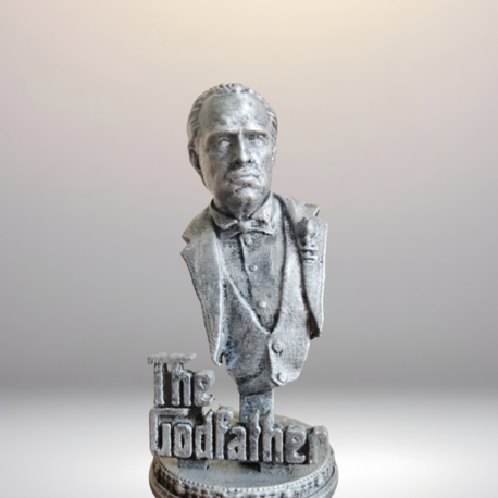 Marlon Brando - Don Corleone - Godfather - Büst - Figür - 12 Cm El Boyaması PLA Plastik