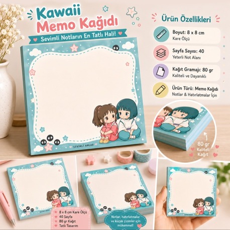 Spirited Away Kawaii Memopad