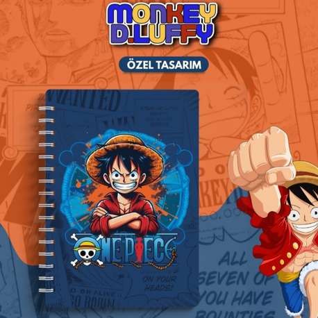 Monkey D. Luffy Defteri - One Piece Hayranlarına Özel Tasarım