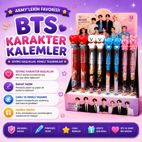 BTS Karakter Yumurtlayan Kalem
