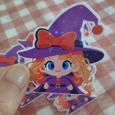 Sevimli Cadı Sticker