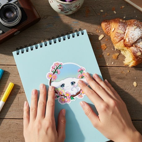 Cinnamoroll  Sakura Sticker