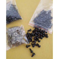 6mm kilitli siyah göz(2çift)