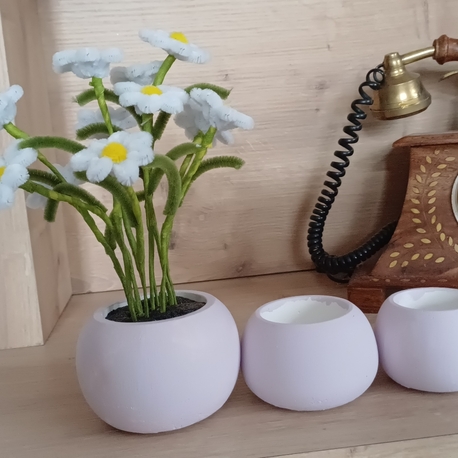 3 lu dekoratif saksı