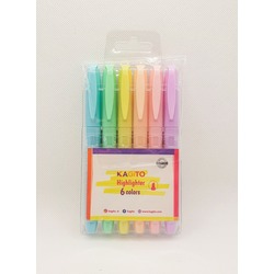 Kagito Pastel Highlighter Kalem (6'lı Set)
