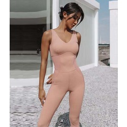 Breakfree Jumpsuit Spor Tulum Peachy Pink