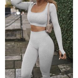ikincisi 100 TL- Holi Thumb Hole Crop Top and Leggings