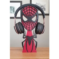 Gaming HeadPhone Stant Spider Man 3D Red- Black Baskı