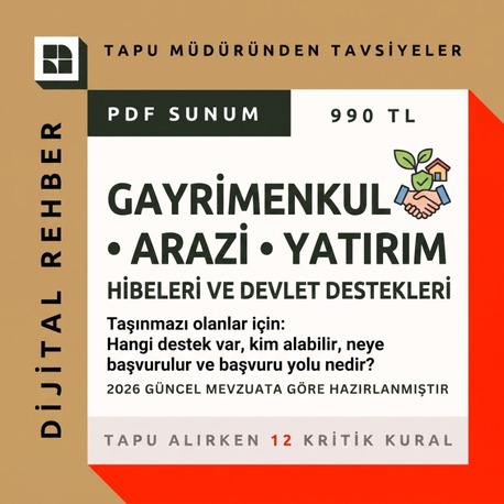 2026 GAYRİMENKUL • ARAZİ • YATIRIM HİBELERİ