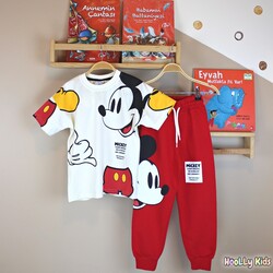23022 krem kırmızı mickey k.kol u.paça