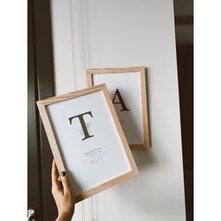 harf poster + çerçeve 