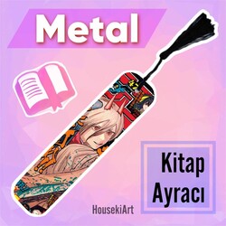 Chainsaw Man Metal Kitap Ayracı