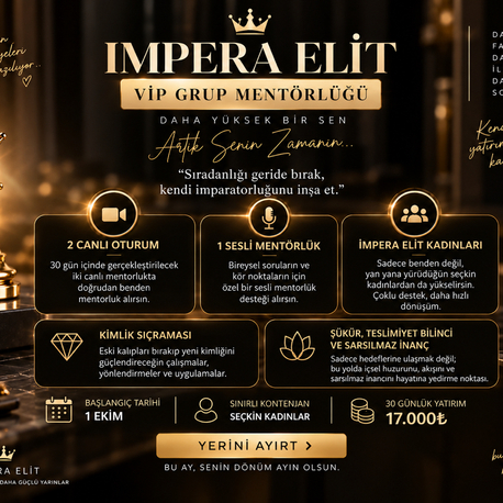  Vip grup mentörlüğü  